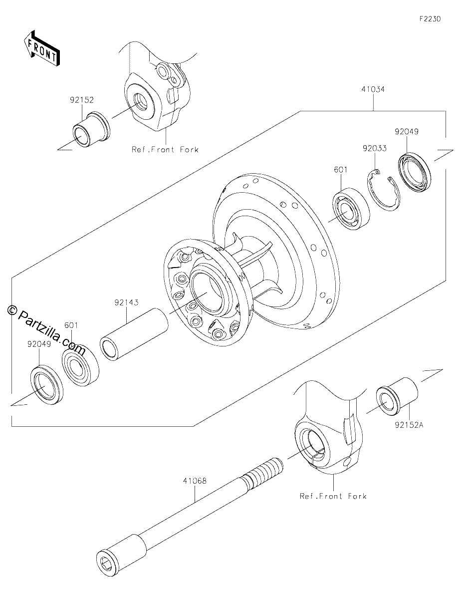 Diagrama de FRONT WHEEL