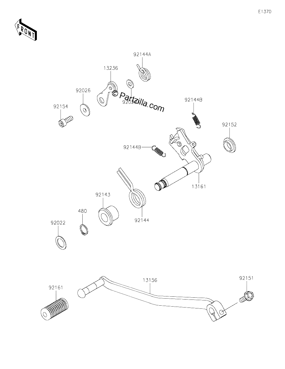 Diagrama de GEAR CHANGE MECHANISM