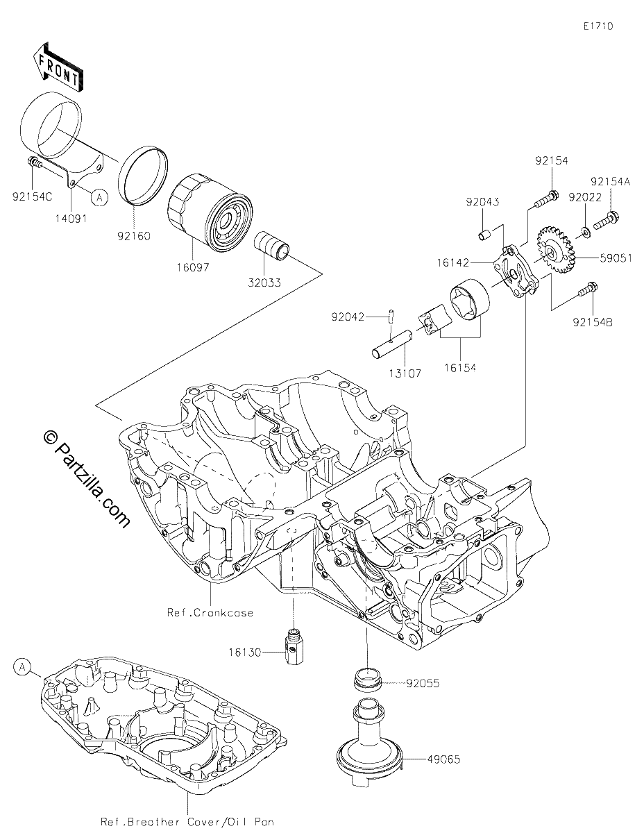 Diagrama de OIL PUMP OIL FILTER