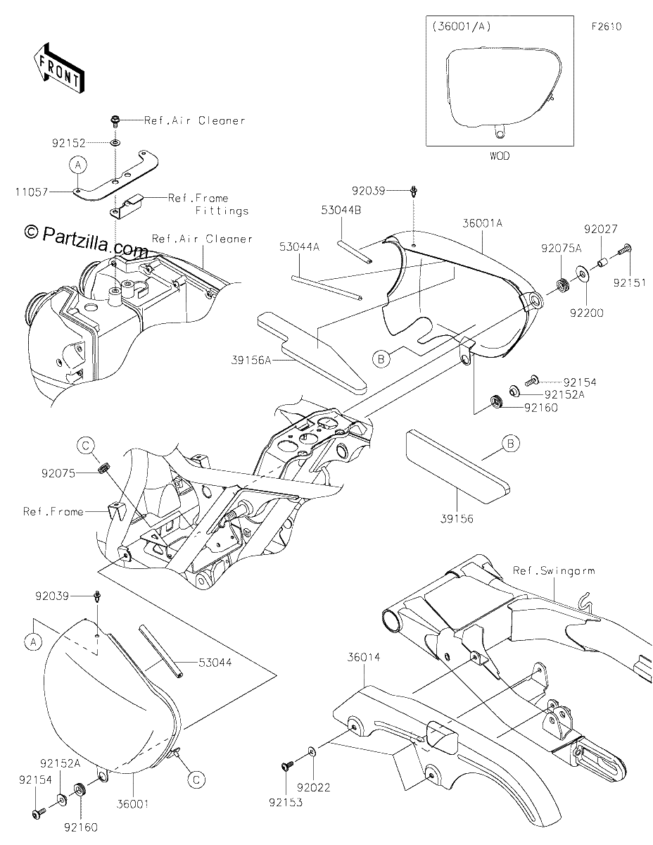 Diagrama de SIDE COVERS CHAIN COVER