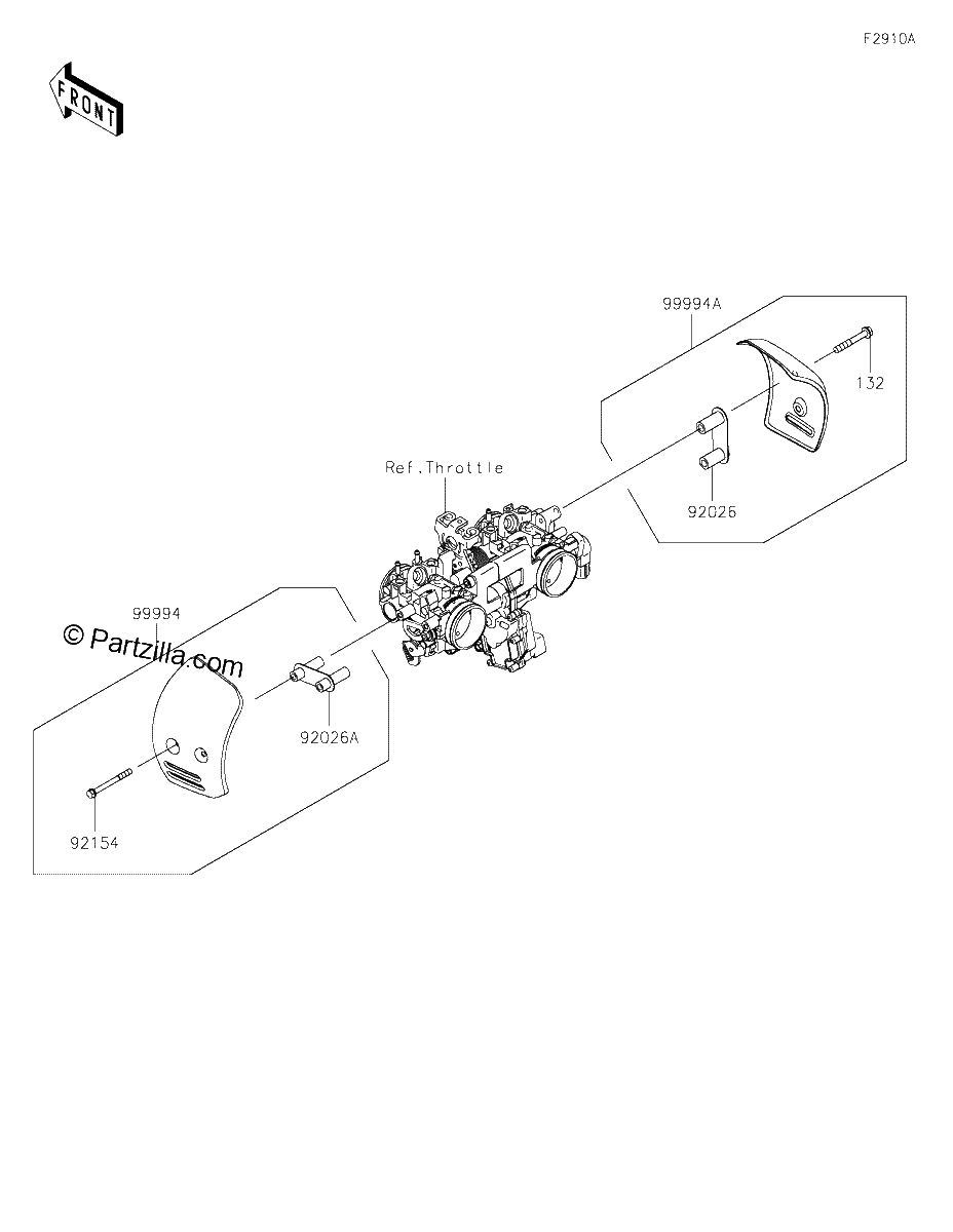 Diagrama de ACCESSORY THROTTLE BODY COVER