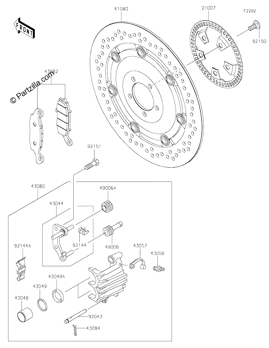 Diagrama de FRONT BRAKE
