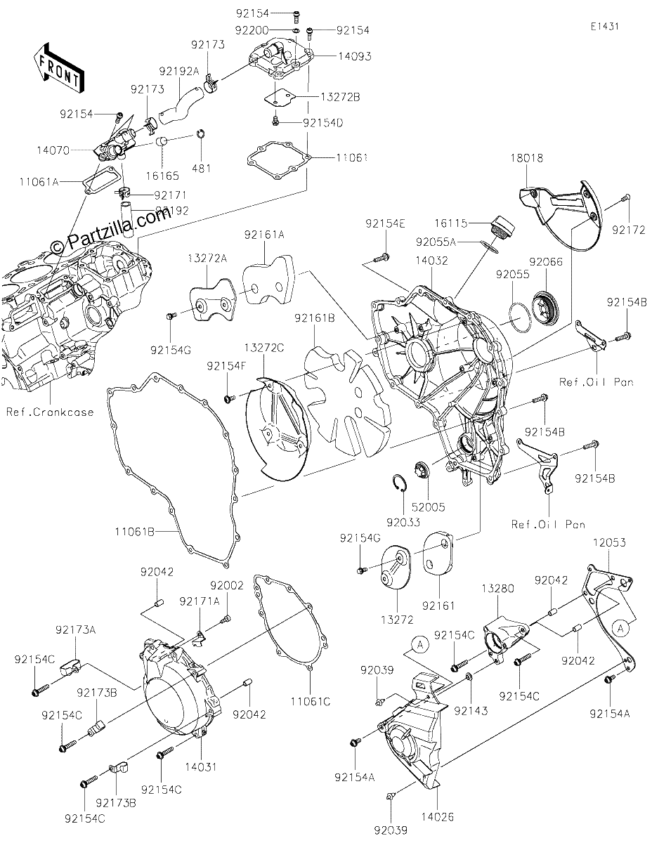 Diagrama de ENGINE COVER S