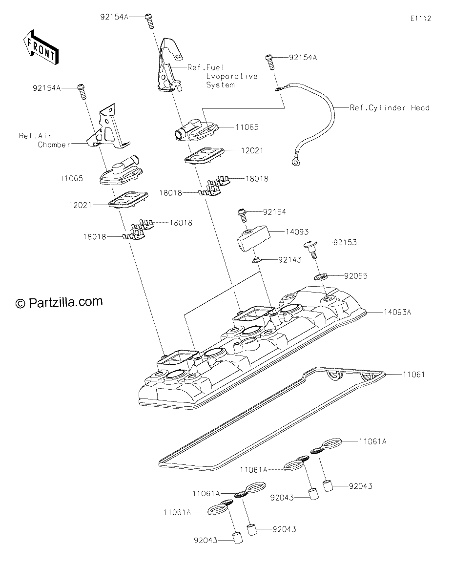 Diagrama de CYLINDER HEAD COVER