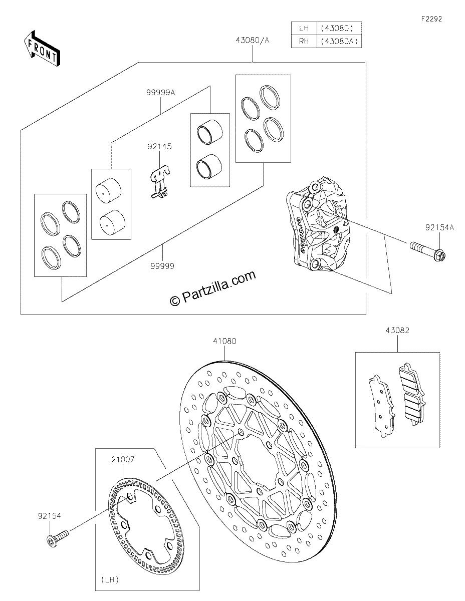 Diagrama de FRONT BRAKE