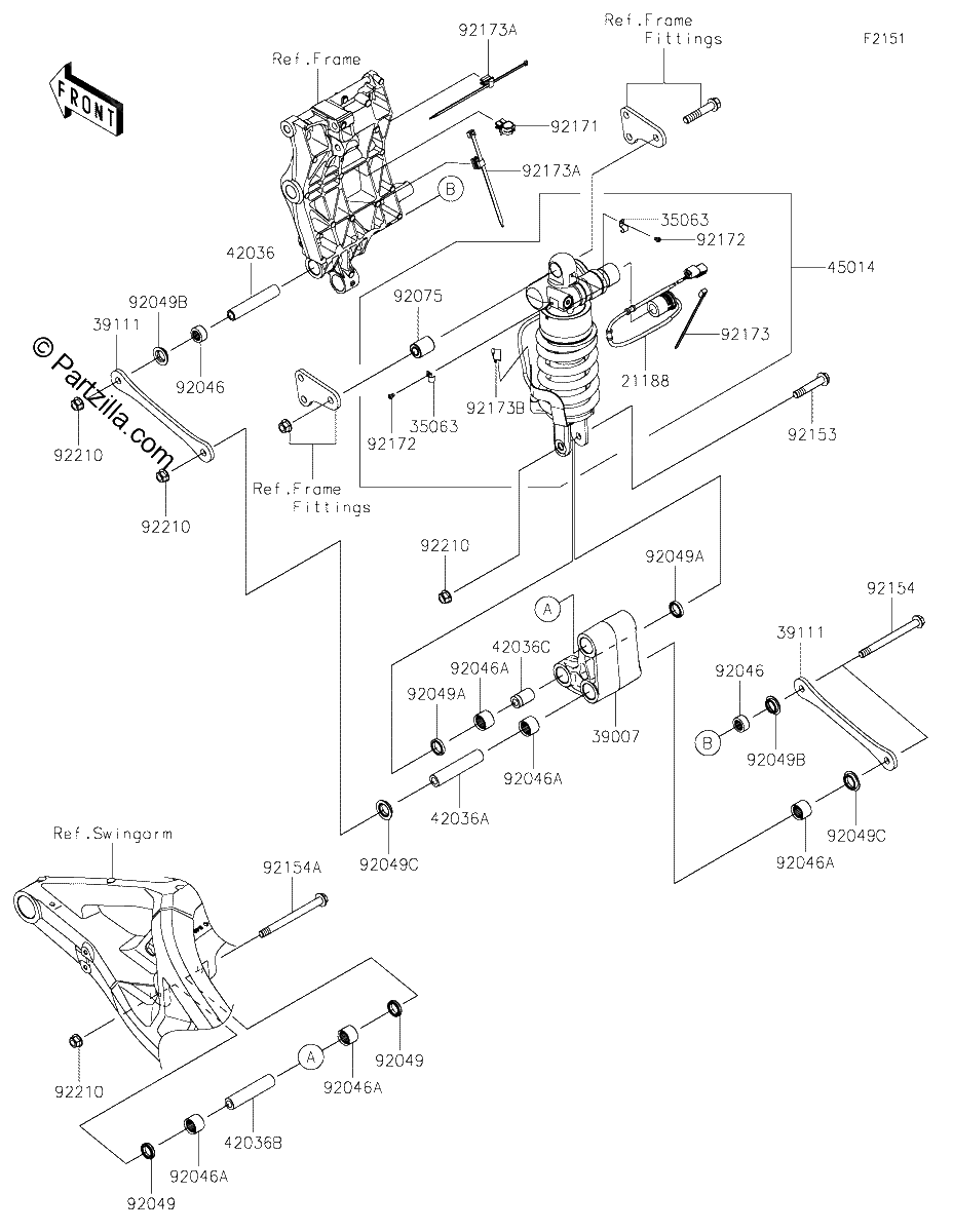 Diagrama de SUSPENSION SHOCK ABSORBER