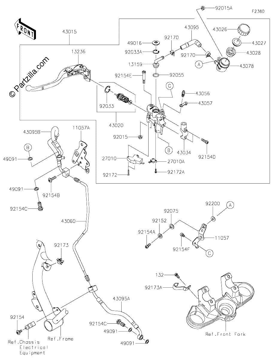 Diagrama de CLUTCH MASTER CYLINDER