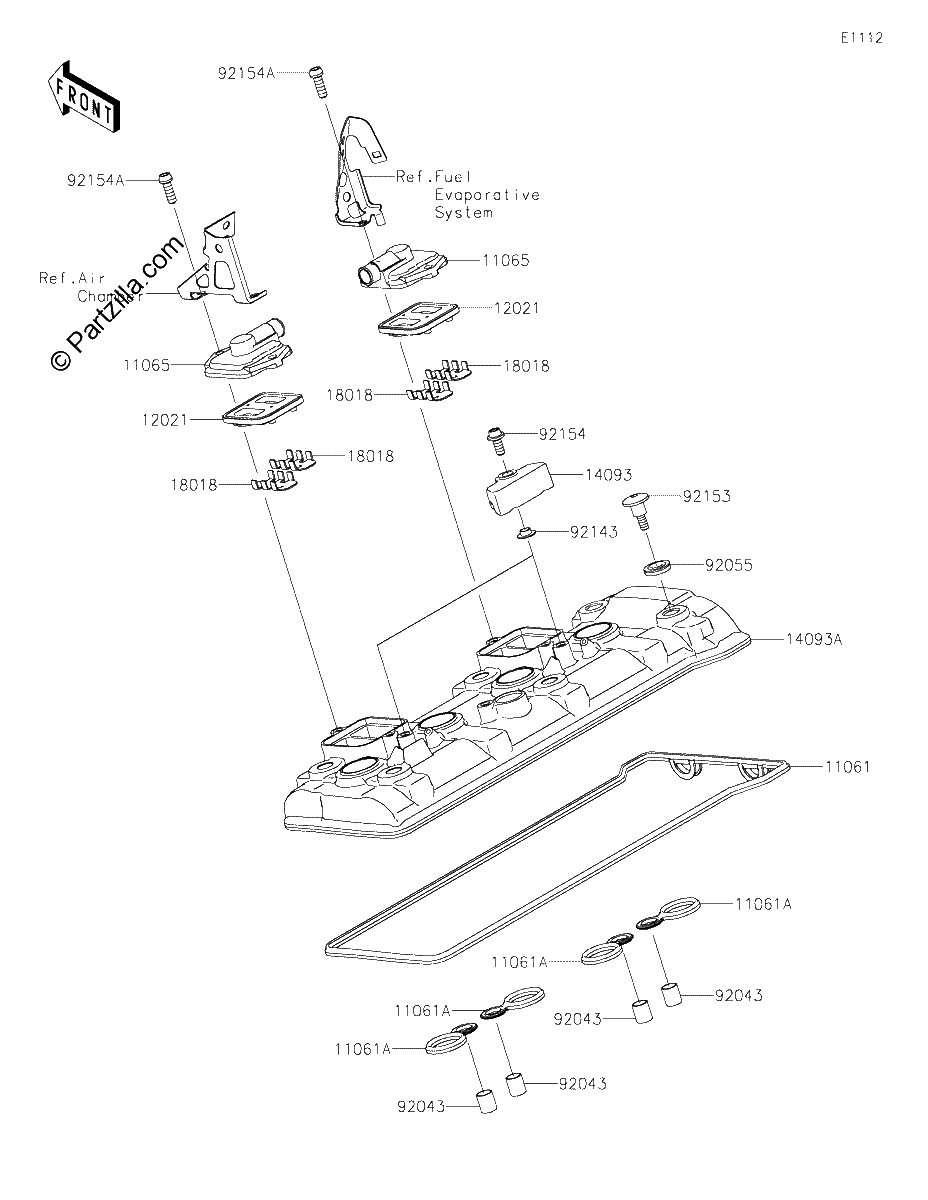 Diagrama de CYLINDER HEAD COVER