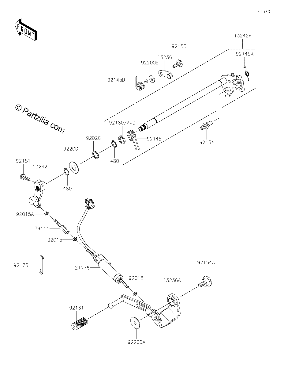 Diagrama de GEAR CHANGE MECHANISM