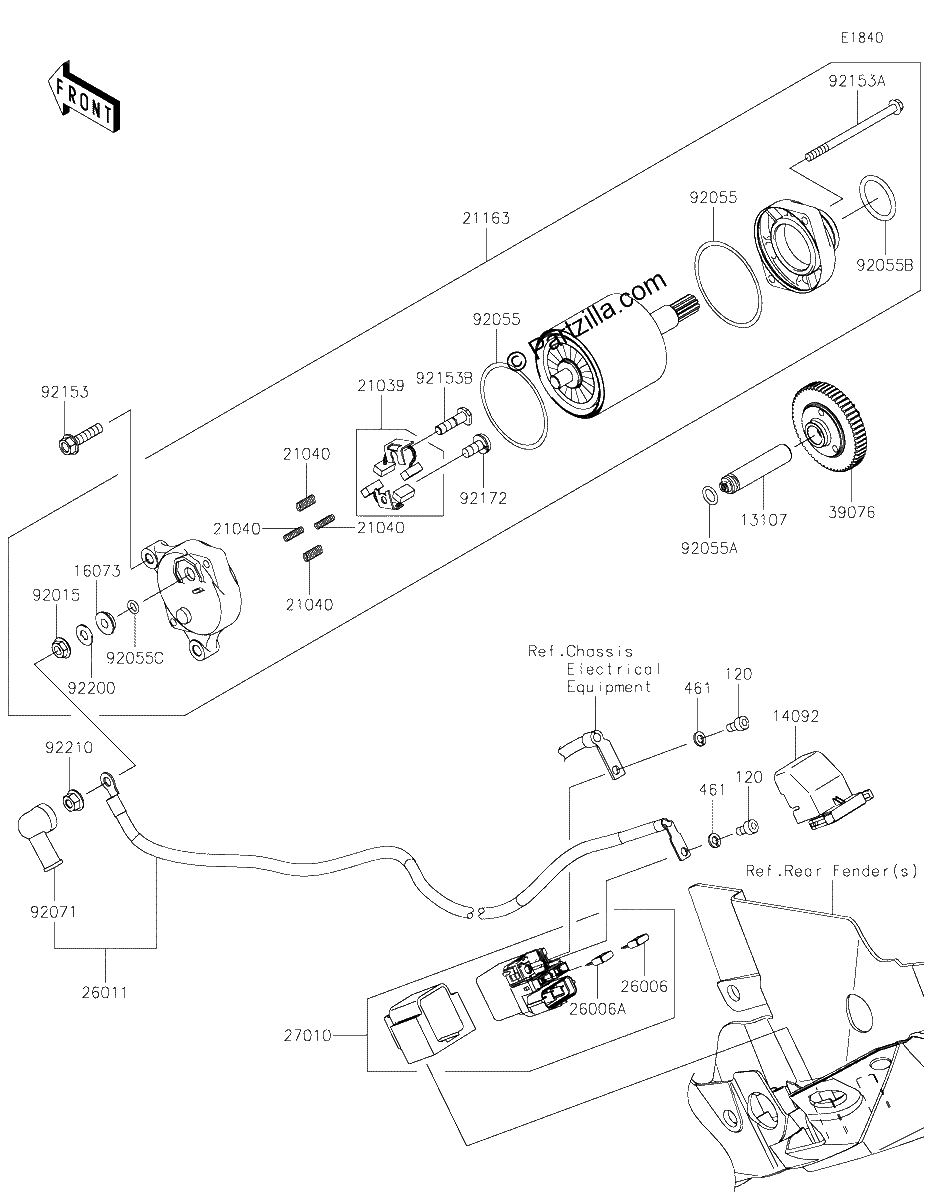 Diagrama de STARTER MOTOR