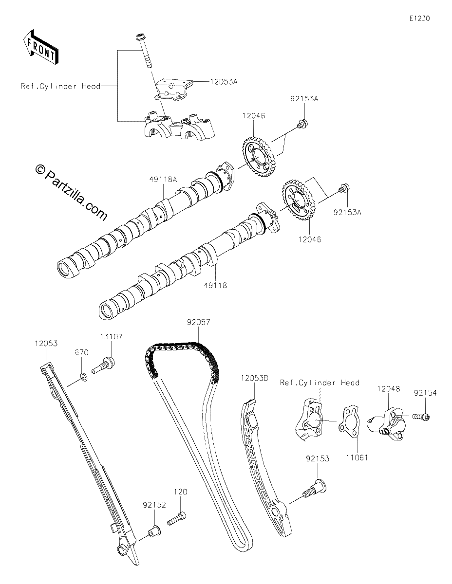 Diagrama de CAMSHAFT S TENSIONER