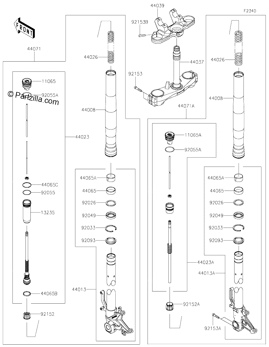 Diagrama de FRONT FORK