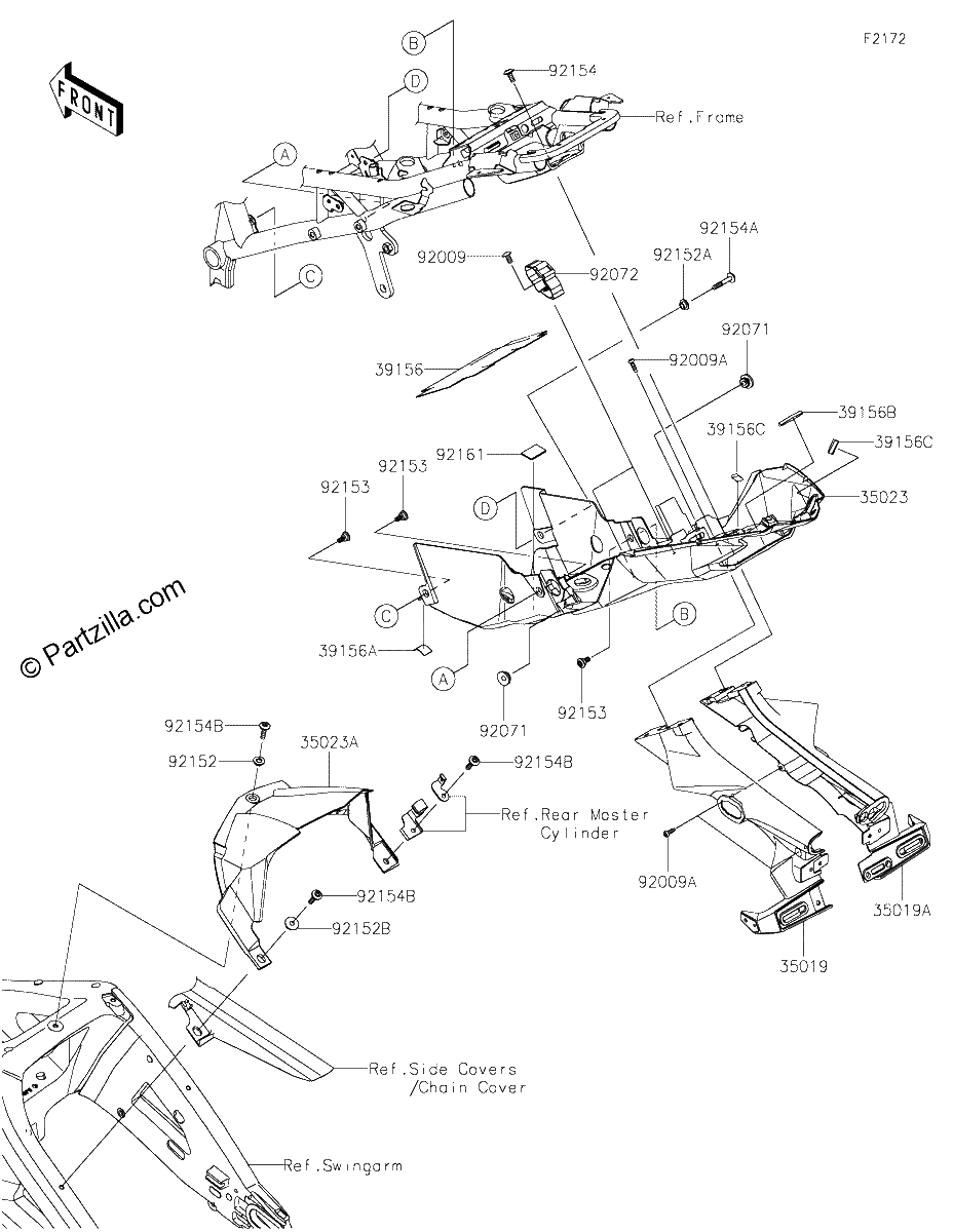 Diagrama de REAR FENDER S