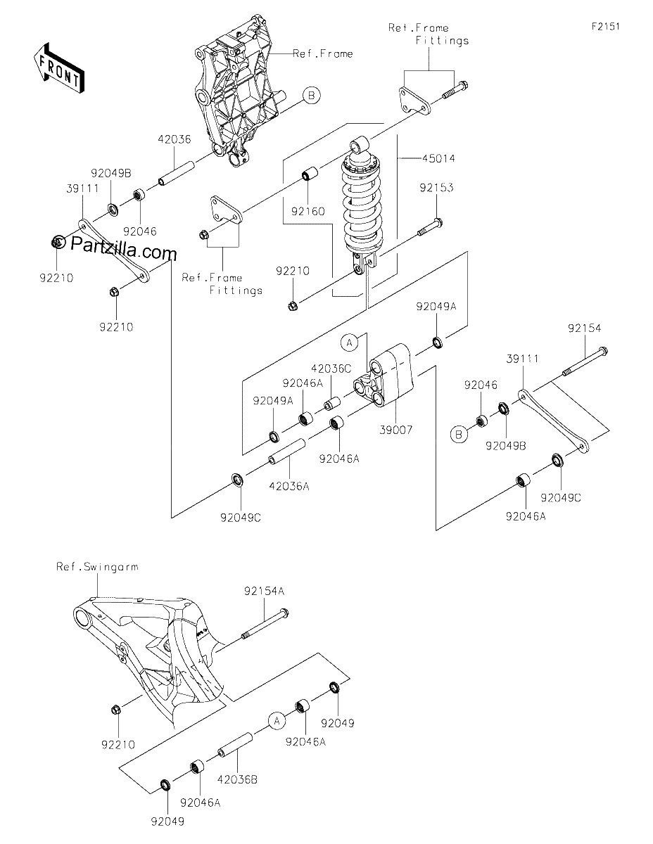 Diagrama de SUSPENSION SHOCK ABSORBER