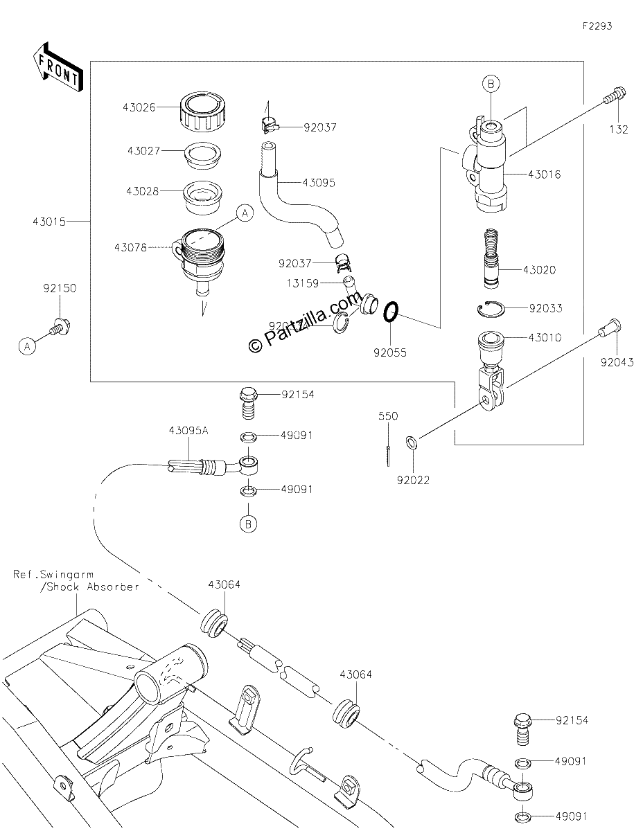 Diagrama de REAR MASTER CYLINDER
