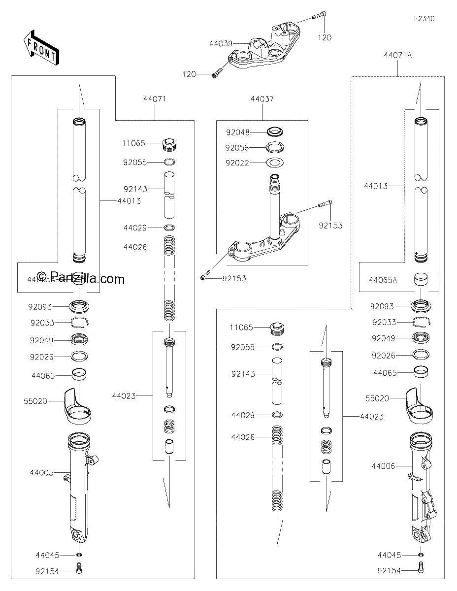 Diagrama de FRONT FORK