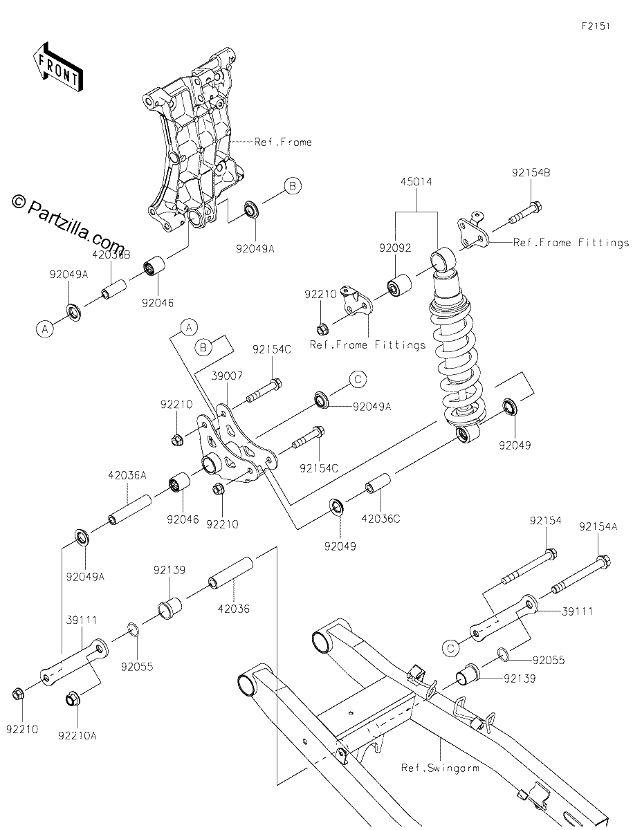 Diagrama de SUSPENSION SHOCK ABSORBER