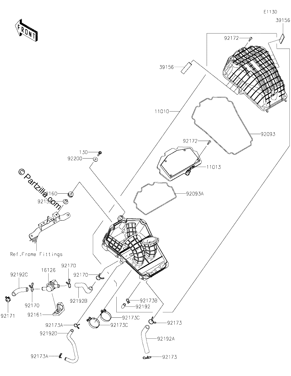 Diagrama de AIR CLEANER