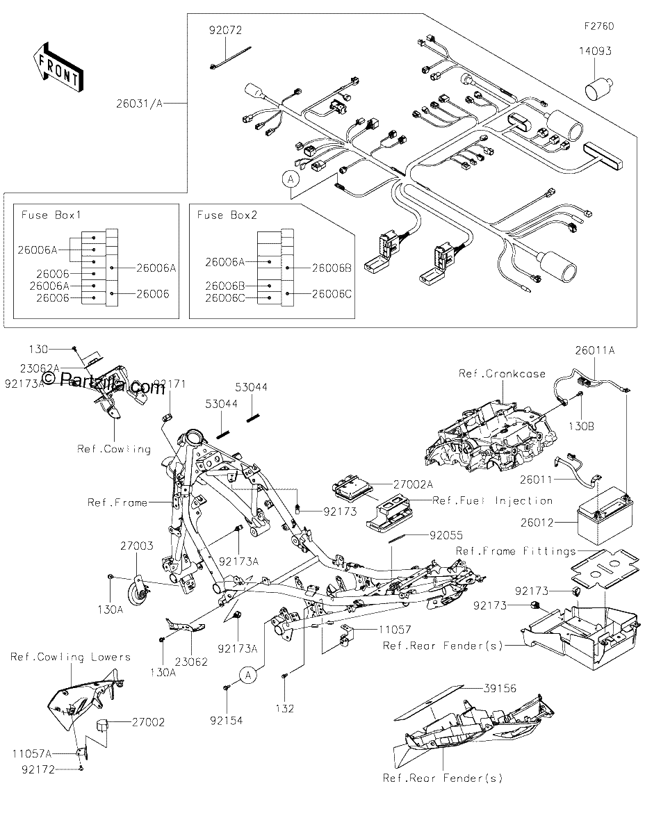 Diagrama de CHASSIS ELECTRICAL EQUIPMENT