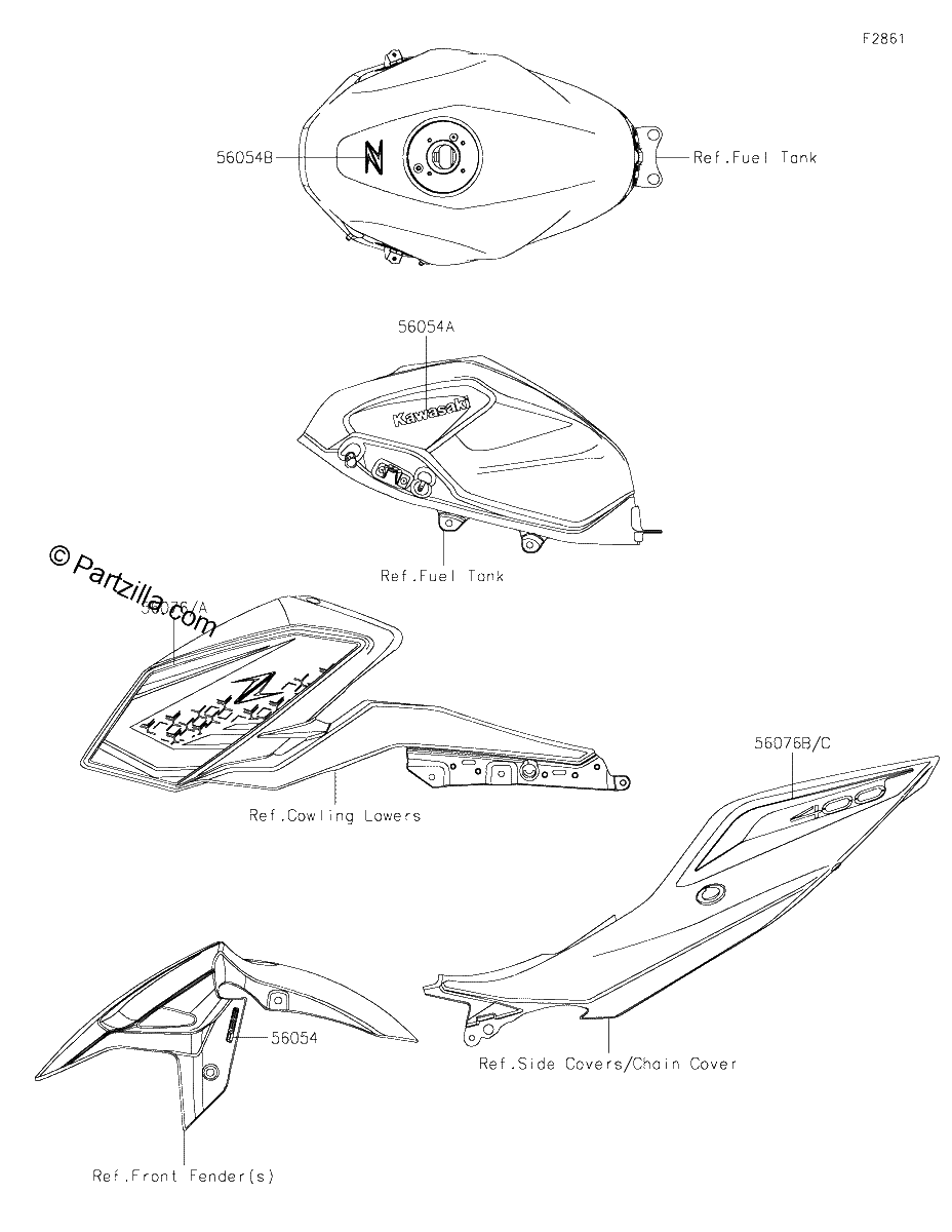 Diagrama de DECALS RED DMFNN DMFNL CA US