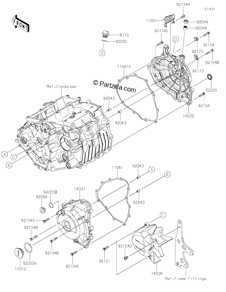 Diagrama de ENGINE COVER S