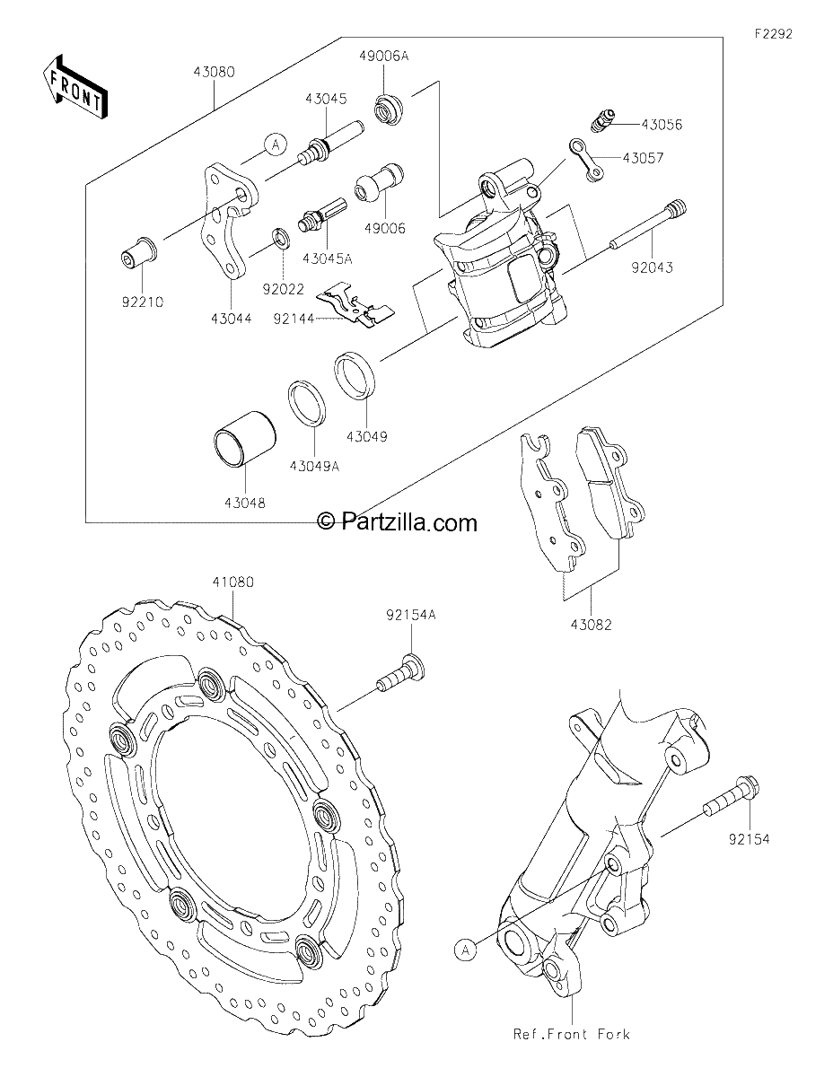 Diagrama de FRONT BRAKE