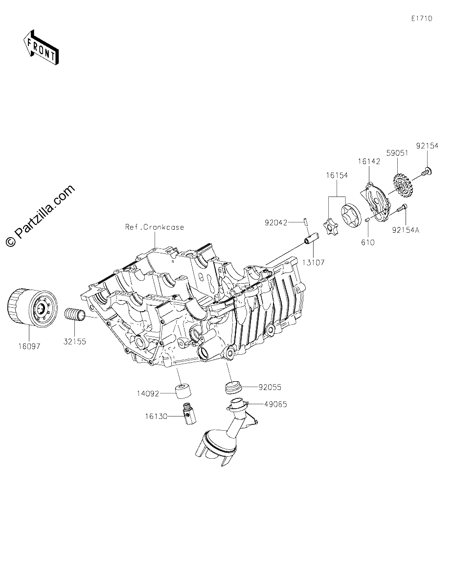 Diagrama de OIL PUMP OIL FILTER