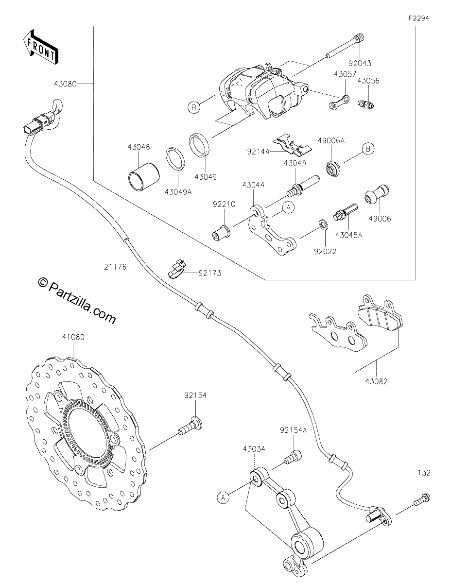 Diagrama de REAR BRAKE DMFNN DNFNL