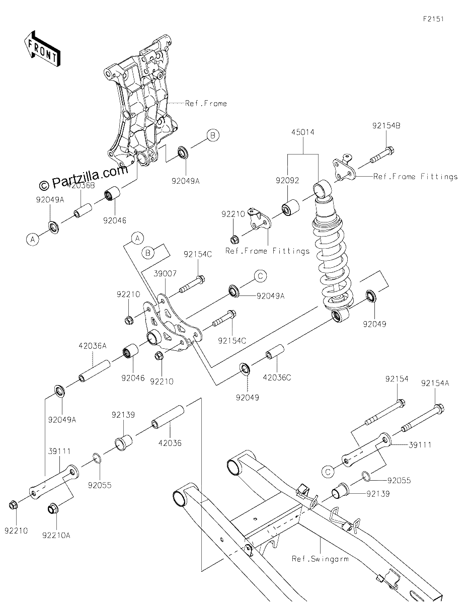 Diagrama de SUSPENSION SHOCK ABSORBER