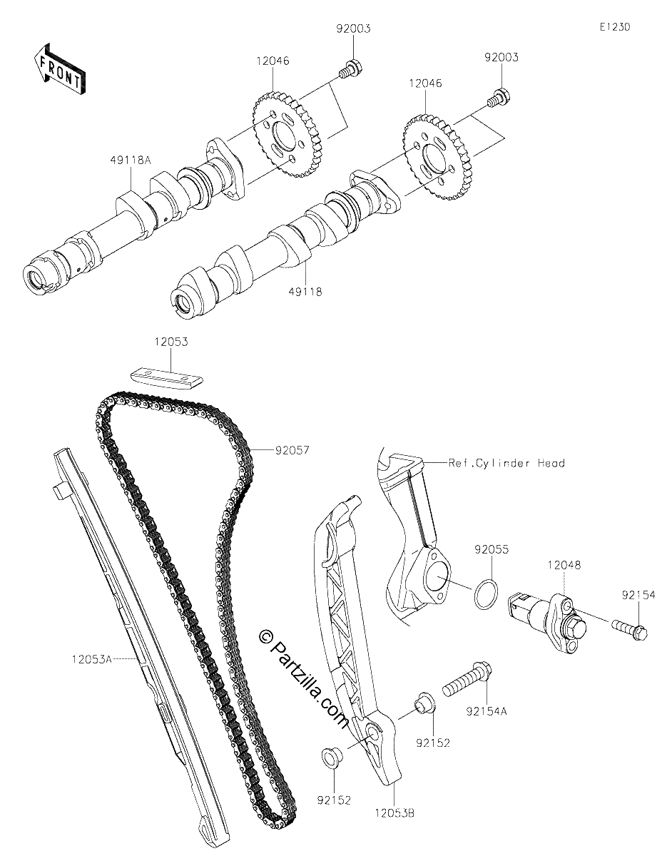 Diagrama de CAMSHAFT S TENSIONER
