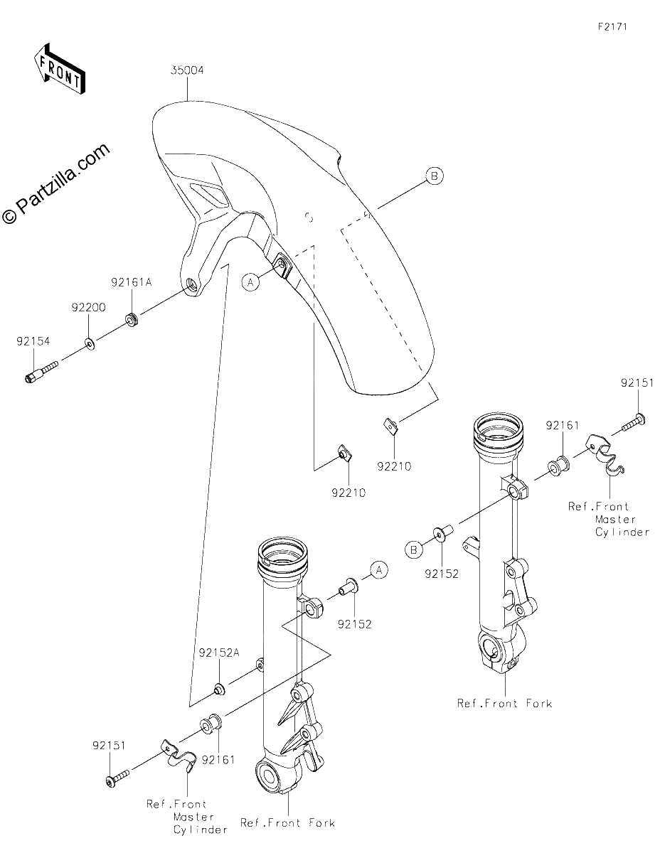 Diagrama de FRONT FENDER S