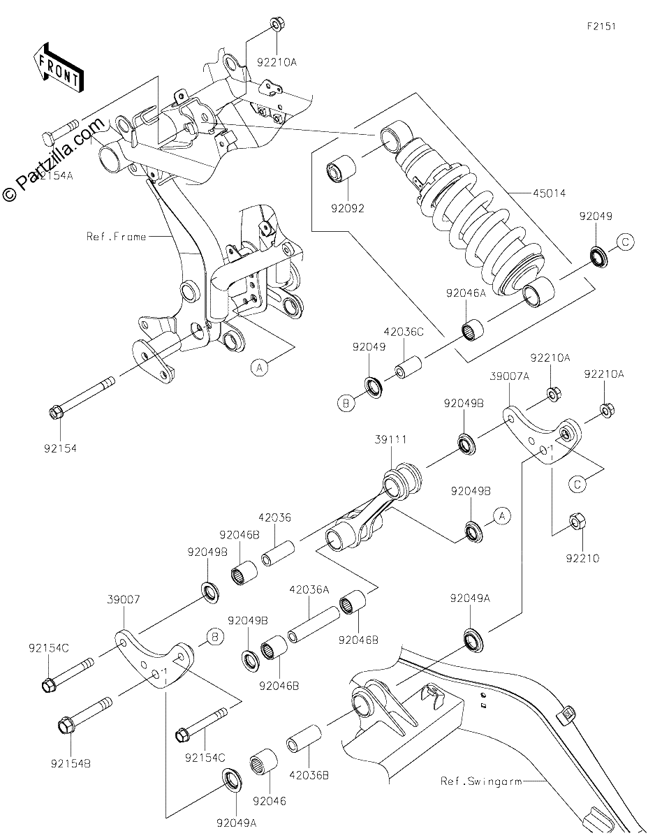Diagrama de SUSPENSION SHOCK ABSORBER