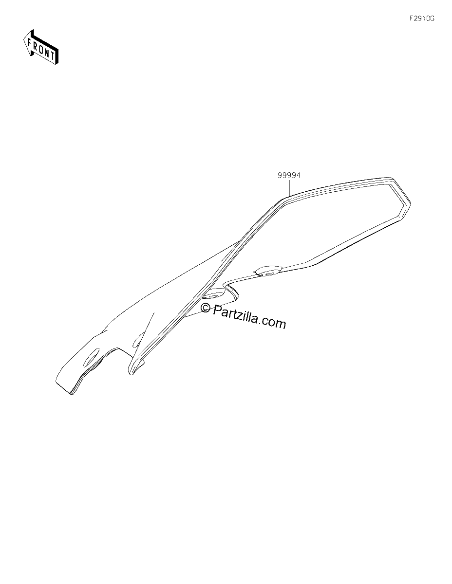 Diagrama de ACCESSORY LARGE METER COVER