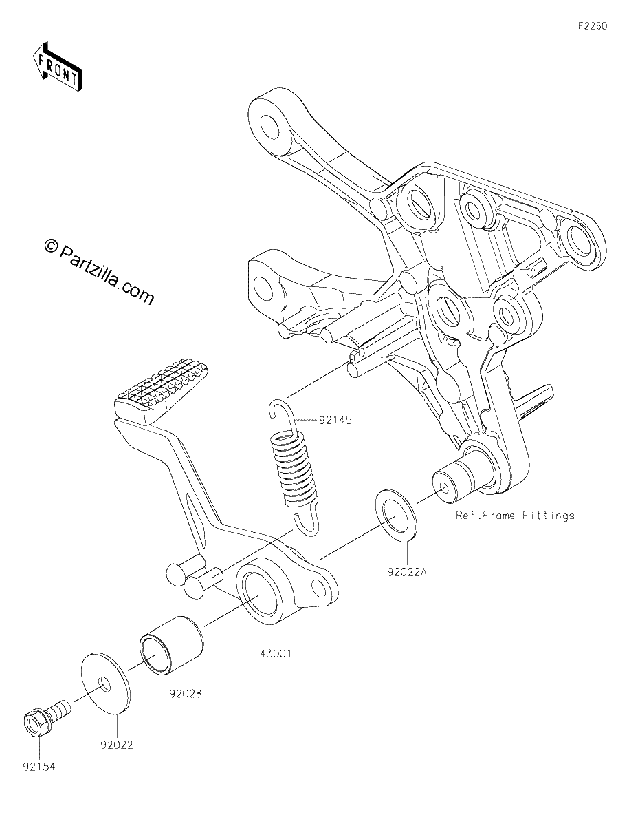 Diagrama de BRAKE PEDAL TORQUE LINK