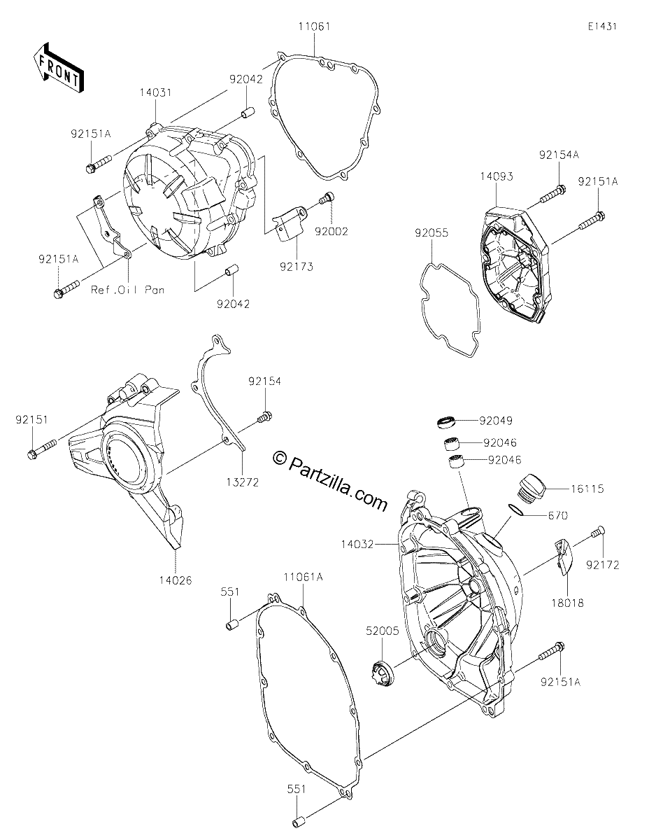 Diagrama de ENGINE COVER S