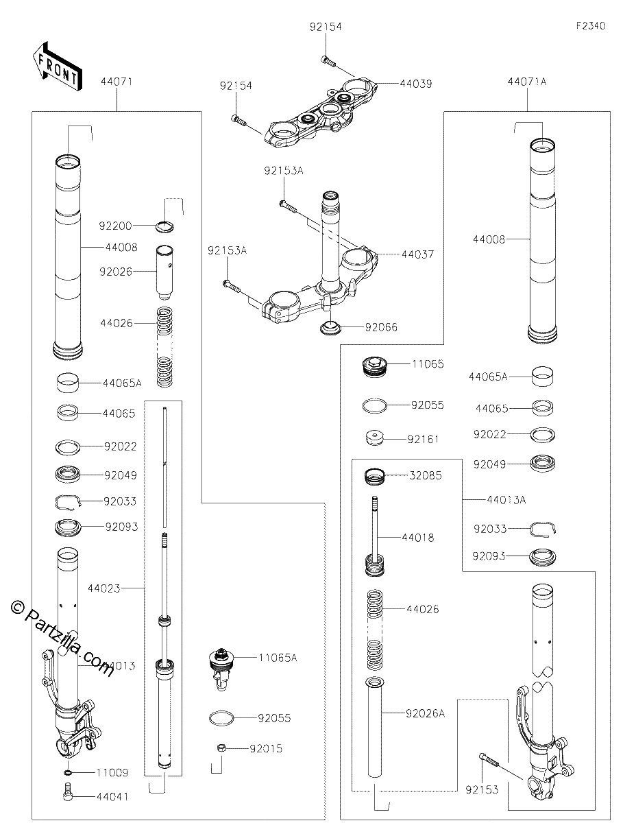 Diagrama de FRONT FORK