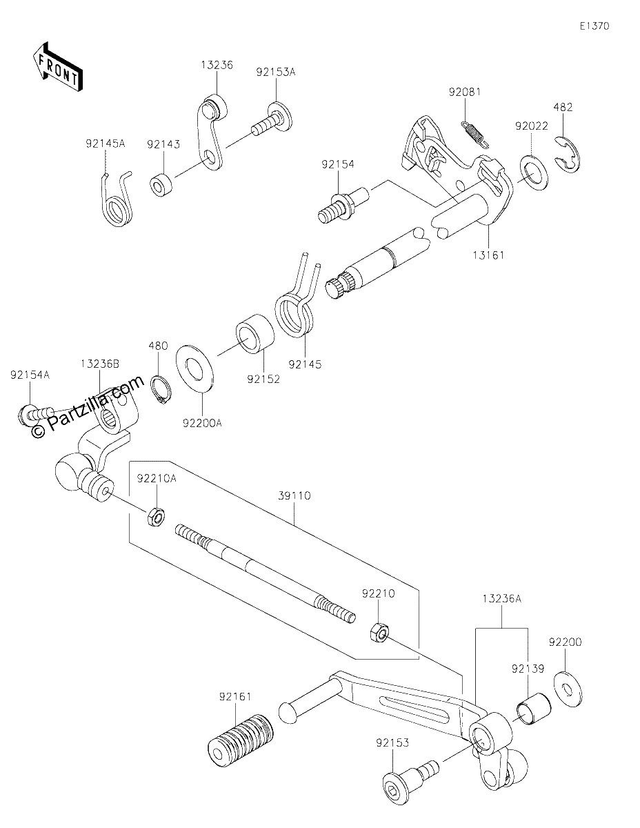 Diagrama de GEAR CHANGE MECHANISM