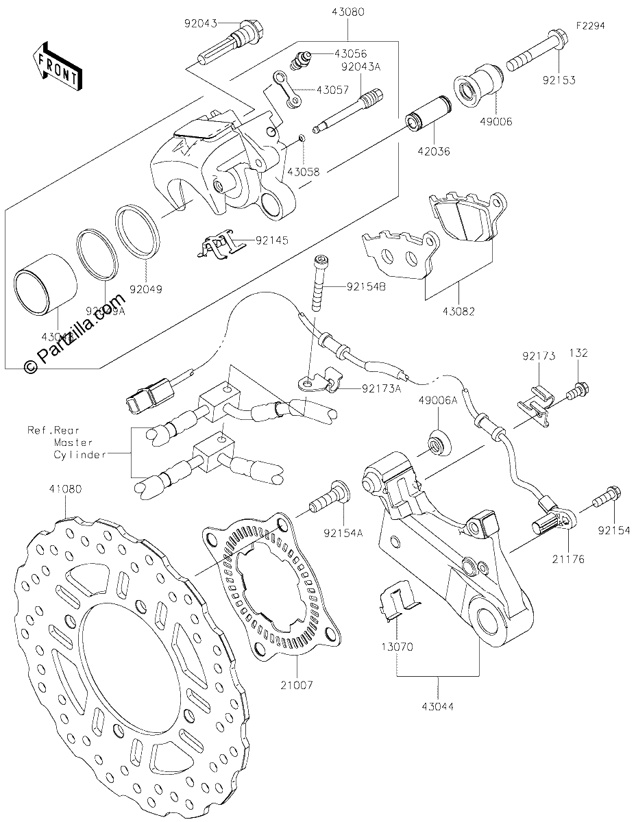 Diagrama de REAR BRAKE