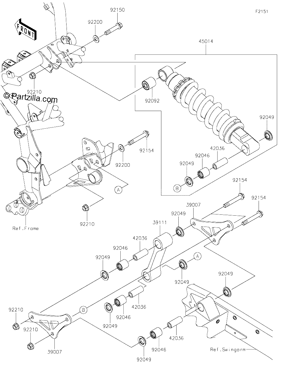 Diagrama de SUSPENSION SHOCK ABSORBER