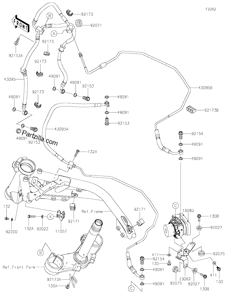 Diagrama de BRAKE PIPING