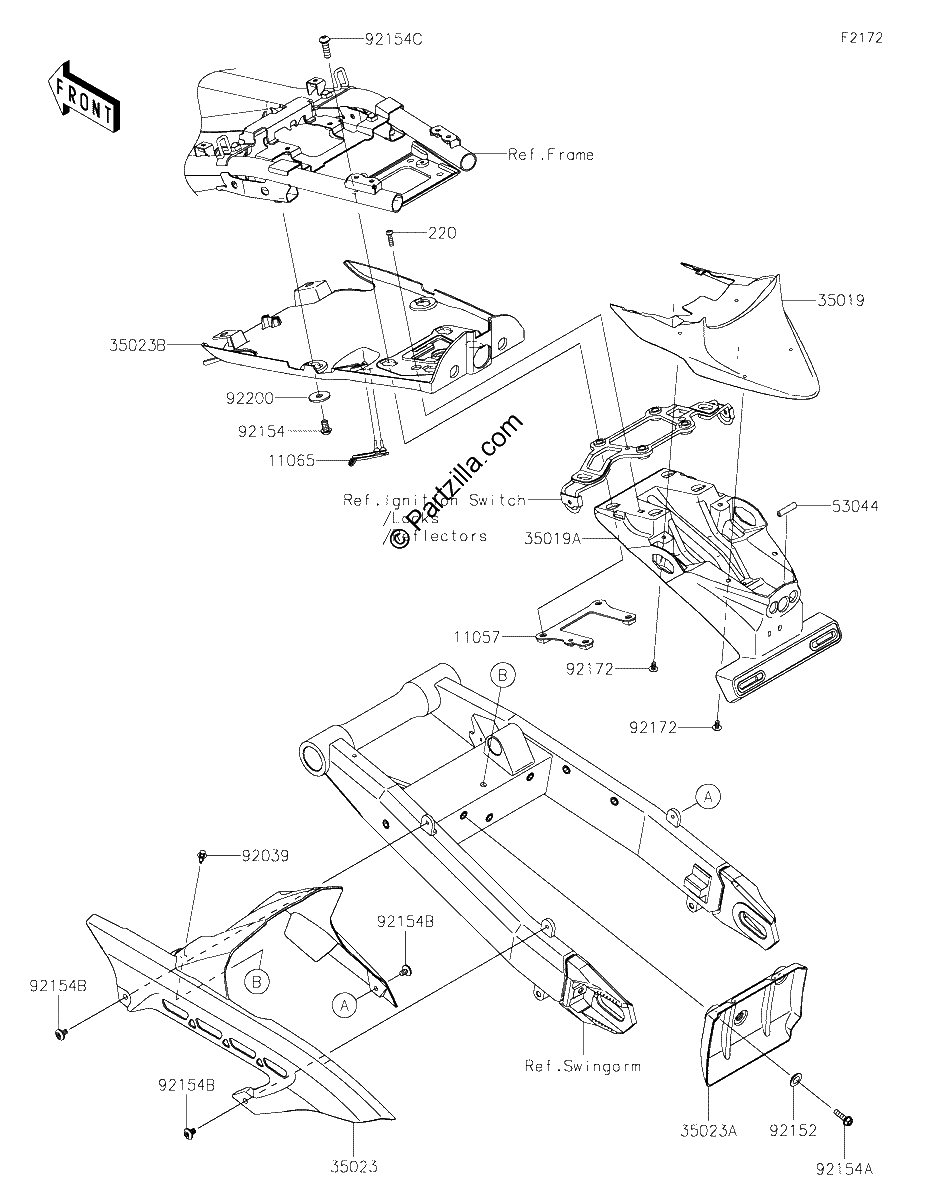 Diagrama de REAR FENDER S
