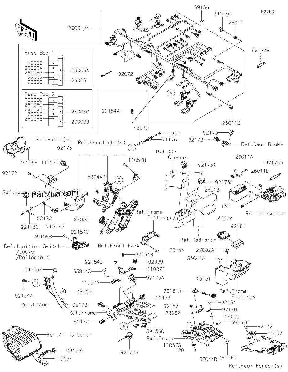 Diagrama de CHASSIS ELECTRICAL EQUIPMENT
