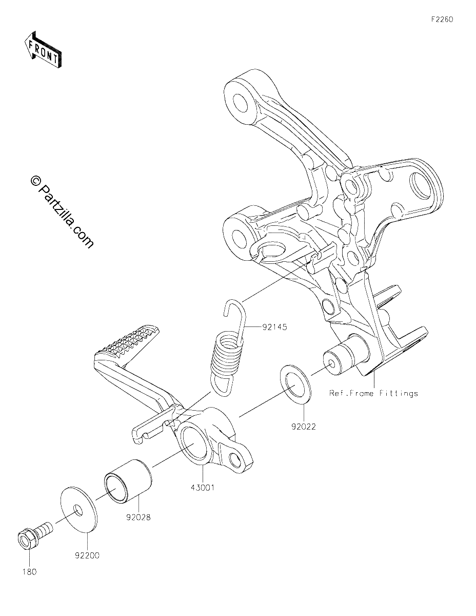 Diagrama de BRAKE PEDAL TORQUE LINK