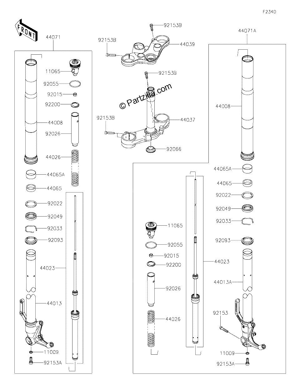 Diagrama de FRONT FORK