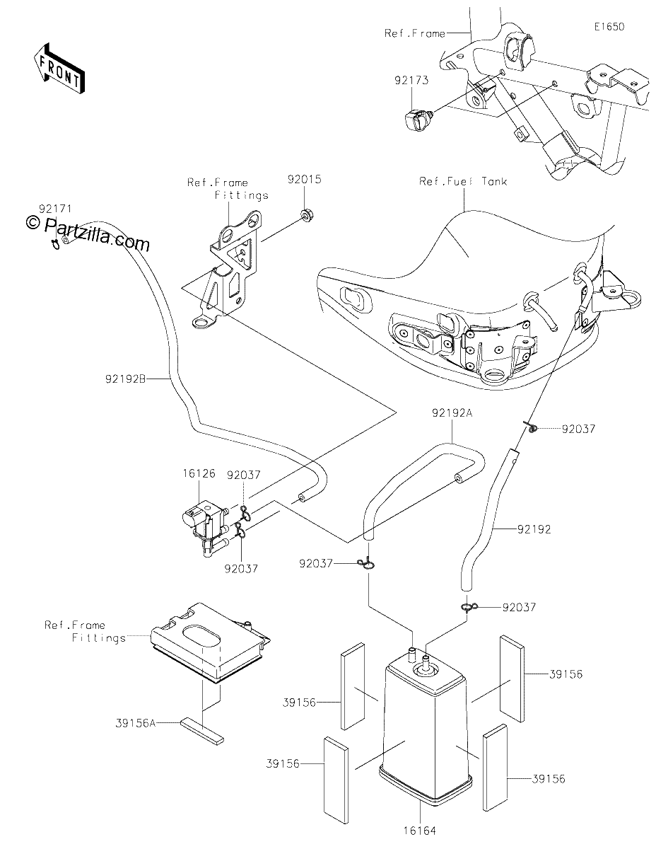Diagrama de FUEL EVAPORATIVE SYSTEM
