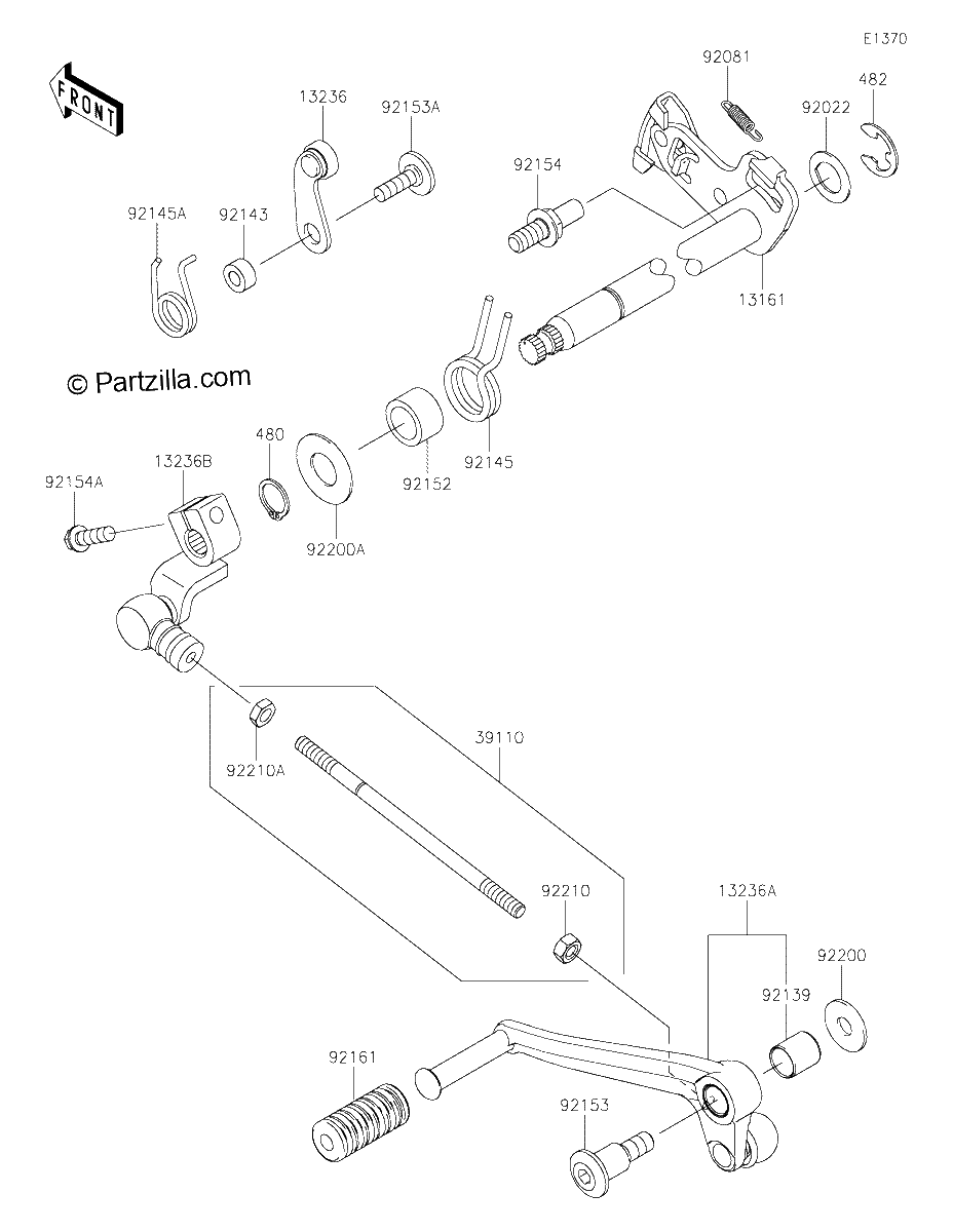 Diagrama de GEAR CHANGE MECHANISM