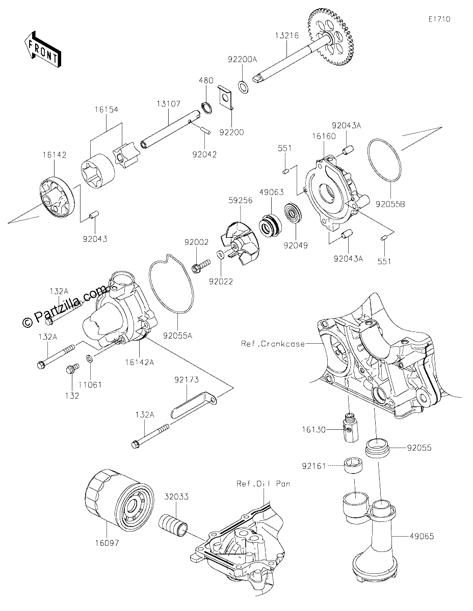 Diagrama de OIL PUMP OIL FILTER