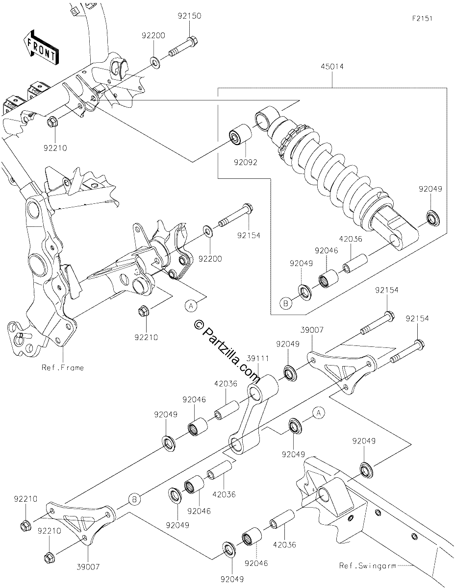 Diagrama de SUSPENSION SHOCK ABSORBER