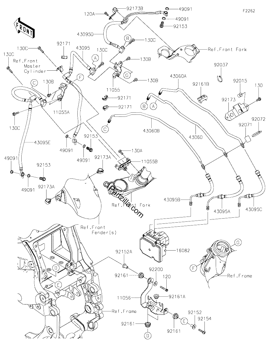 Diagrama de BRAKE PIPING
