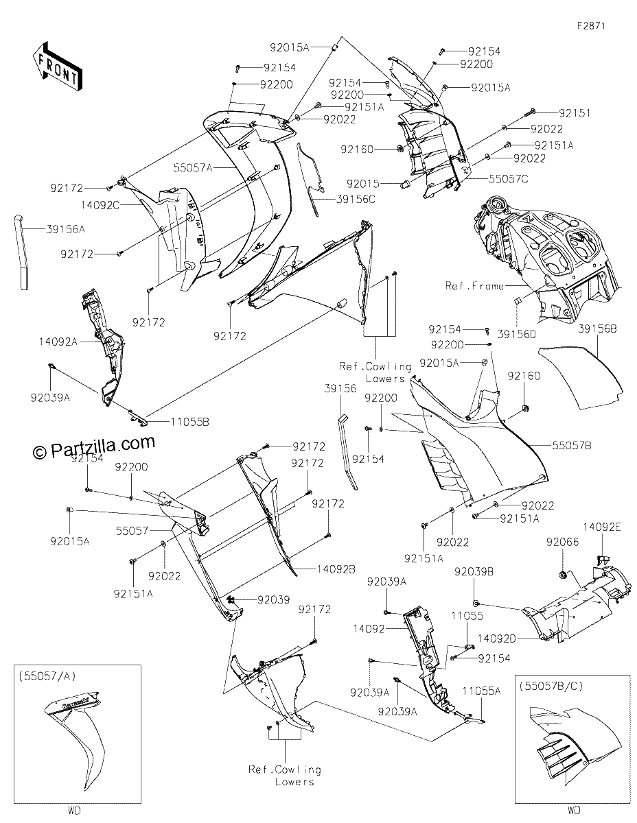 Diagrama de COWLING CENTER